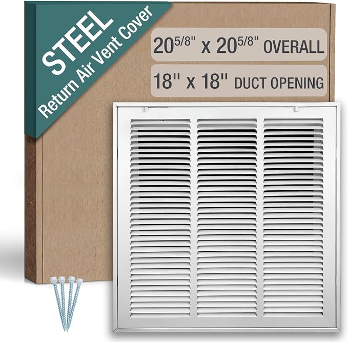 18 x 18 Inch Return Air Filter Grille by Hoovate