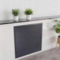 Gray Modern Air Return Grille，Wxl_14 x 46 in Decorative Aluminum Air Vent Cover by Qiczom
