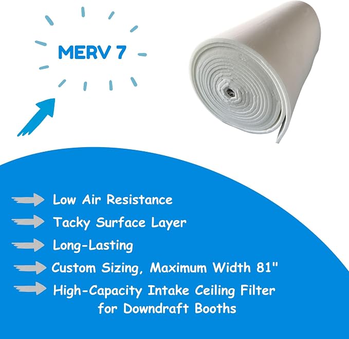 Spray Booth Ceiling Filter, High-Capacity Intake Air Filter - Image 6