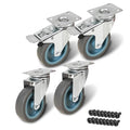 Sound Town 4 Pack 3" Swivel Caster Wheels by SOUNDTOWN