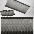 2x4 ft Fluorescent Light Cover for Ceiling Gray Mottled Gradient Geometric by Unknown