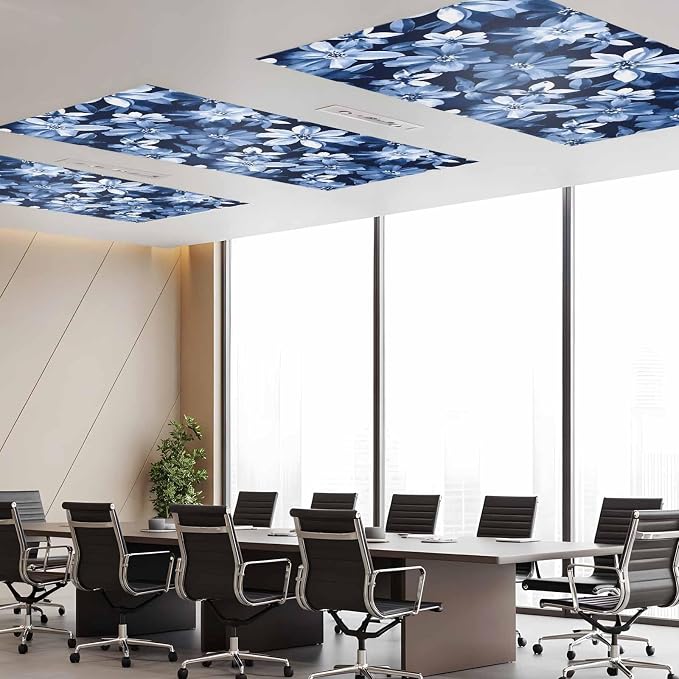 3 Pack White Navy Fluorescent Light Covers - Image 4