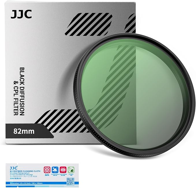 82mm Black Diffusion 1/4 & Reflectivity CPL 2 in-1 Filter by JJC