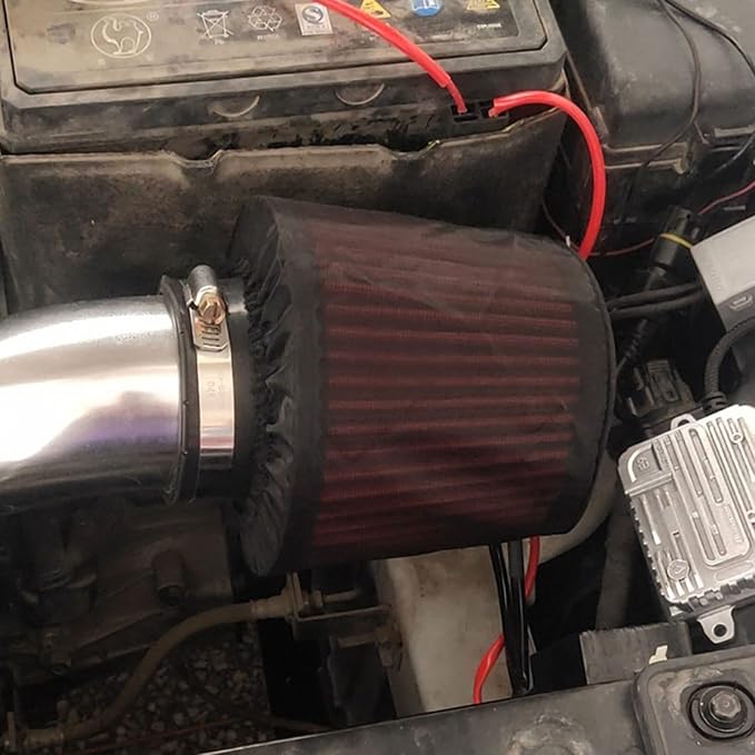 Air Filter Protective Cover, Universal Air Intake Filter Sock Cover Air Cleaner - Image 4