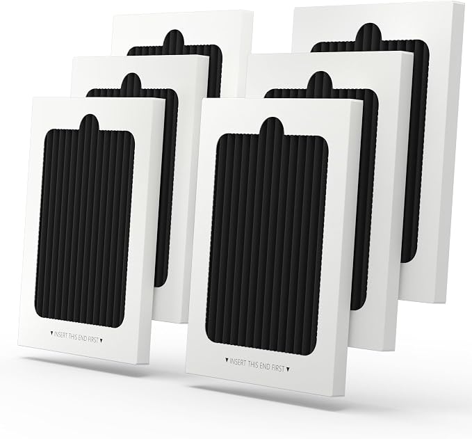 6 Pack Upgrade Refrigerator Air Filter Replacement Compatible by FinestHomeDecor