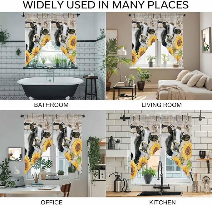Yellow Sunflowers Swag Valances - Image 9