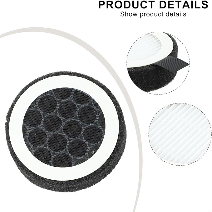 Activated Carbon HEPA Filter for PVC Pipe Air Systems, Round Duct Filter - Image 5