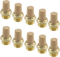 Wealrit 10 PCS Pneumatic Exhaust Mufflers, 1/4" Male Thread Hex Copper Air by Wealrit