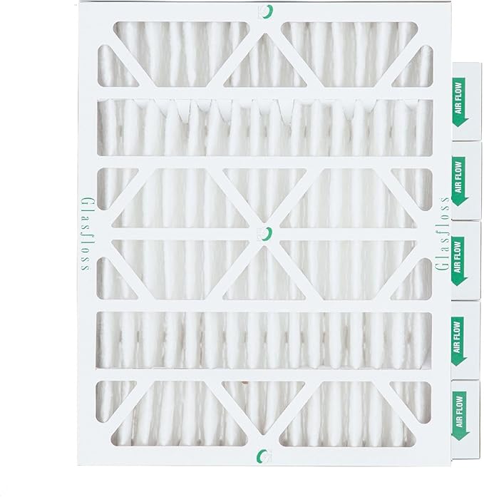 Glasfloss 20x24x4 MERV 13 AC & Furnace 4" Depth Air Filters. Case of 6. Actual by Glasfloss
