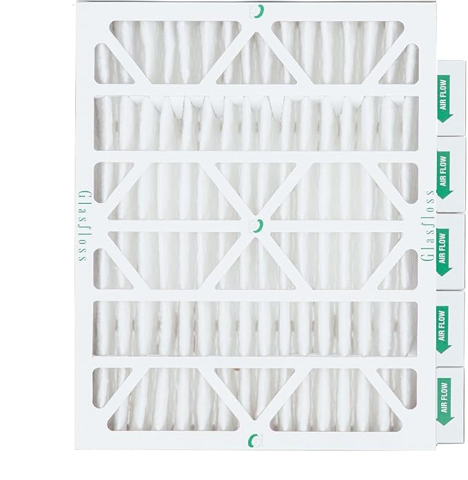 Glasfloss 16x20x4 MERV 13 AC & Furnace 4" Depth Air Filters. Case of 6. Actual by Glasfloss