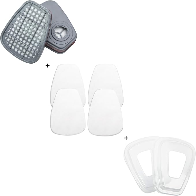 Replacement Carbon Filters for Respirator Masks, Protective Air Filtration by Tesoro
