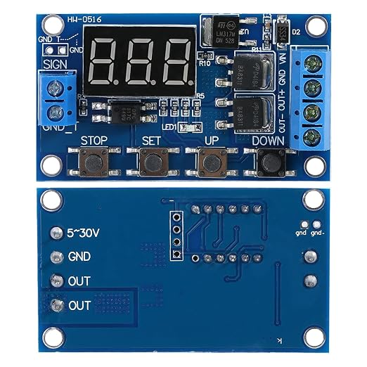Relay Timer, Timer Module, Dc 5V-36V Cycle Delay Timer Switch Turn On Off Relay - Image 4