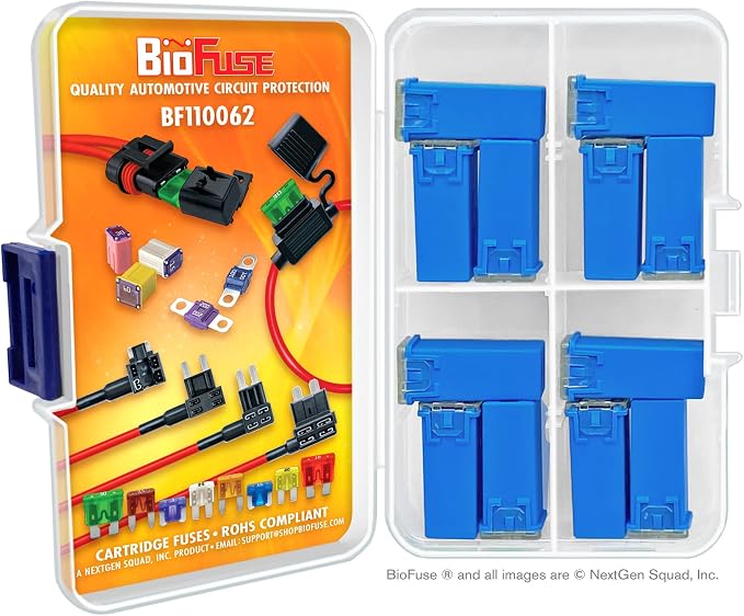 20A JCASE 12-Piece Cartridge Fuse Set. Fits Most: Nissan, and Ford - Image 2