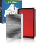 Engine & Cabin Air Filter Kit Fit by Forccord