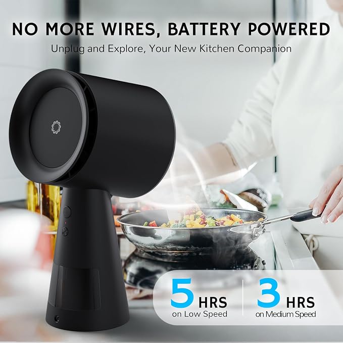 Airthereal Rechargeable Portable Range Hood, Desktop Range Hood - Image 3