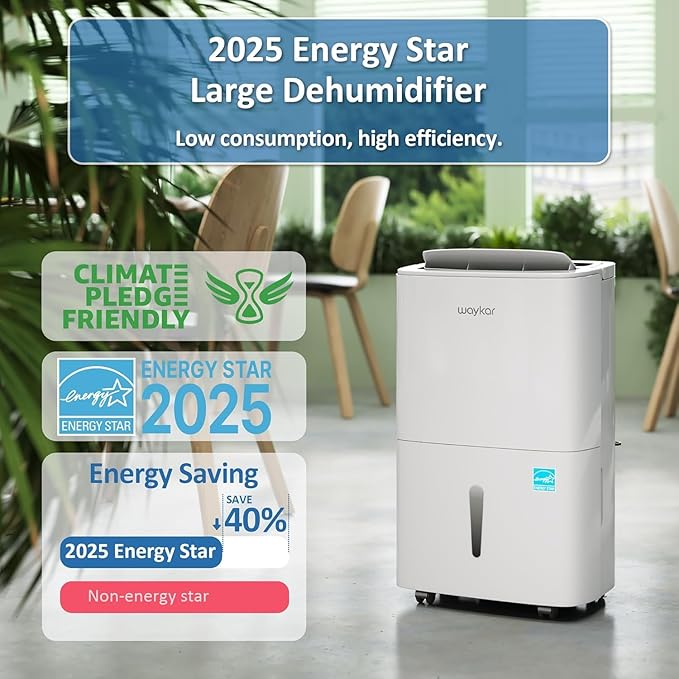 Waykar 150 Pints 2025 Energy Star Dehumidifier - Image 4