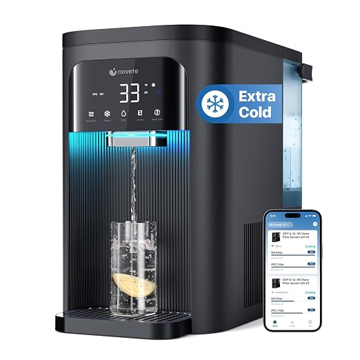 NOVETE Smart Reverse Osmosis Water Filter Countertop, UV 8-Stage RO Water by NOVETE