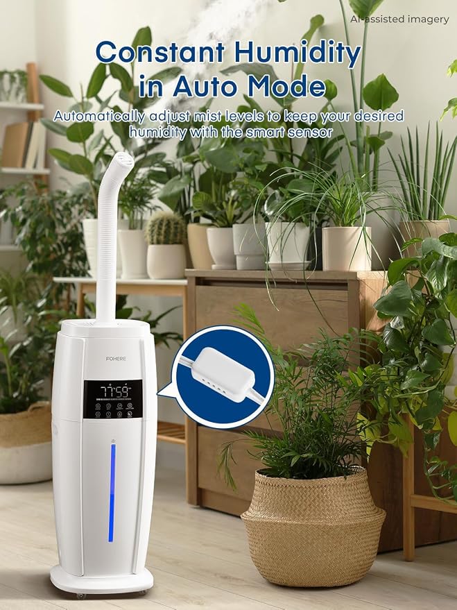 FOHERE 4.8Gal/18L Humidifier Large Room, Commercial, Whole House Cover up to - Image 3