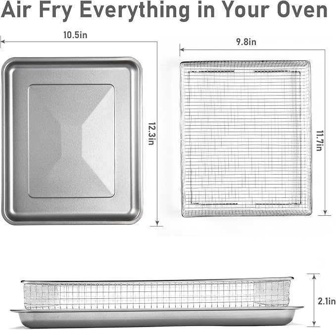 2Pack Air Fryer Accessories Basket and Tray - Image 7