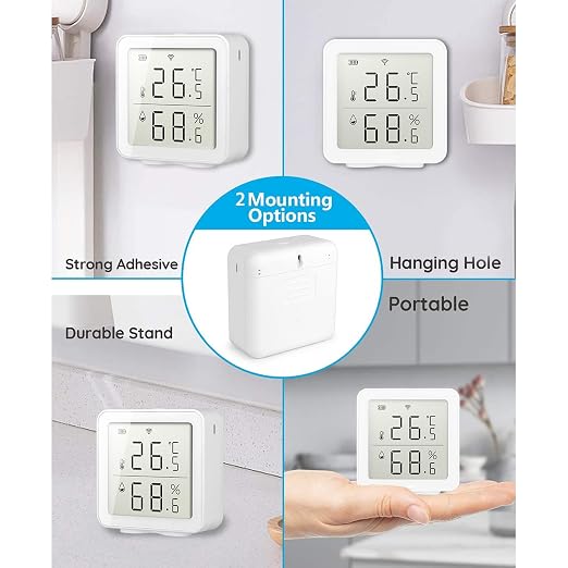 KANASI Temperature Humidity Sensor, Wireless WiFi Indoor Thermometer Meter Gauge - Image 6