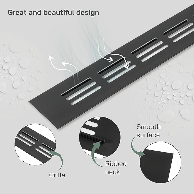 Vent Systems 11.81 x 1.57 Rectangular Door Vent - Image 3