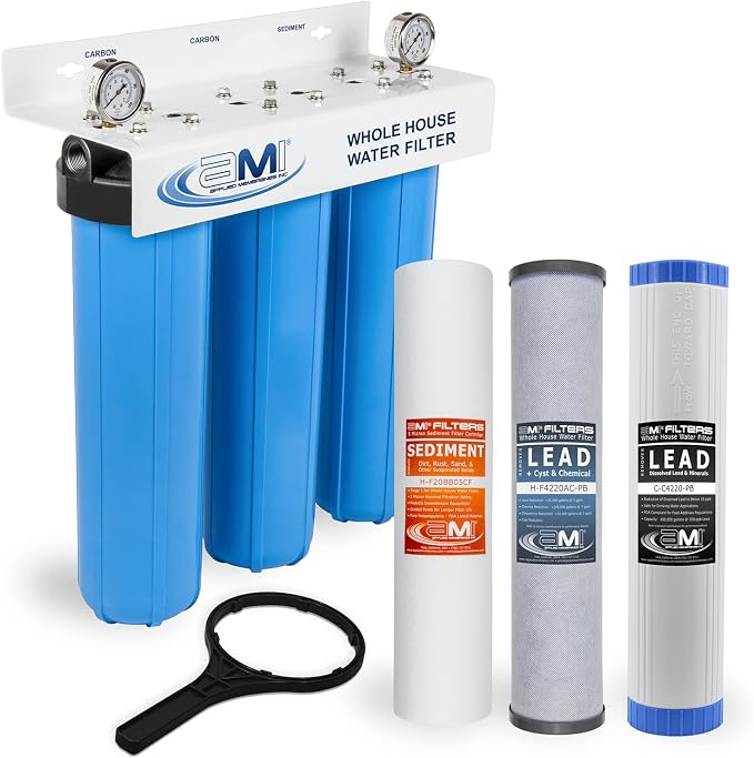 Applied Membranes Inc. 3-Stage Whole-House Water Filter System, -Inch Lead by AppliedMembranesInc