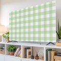 Green Stripes Buffalo Checker Indoor TV Cover, Elastic TV Screen Protector by Unknown