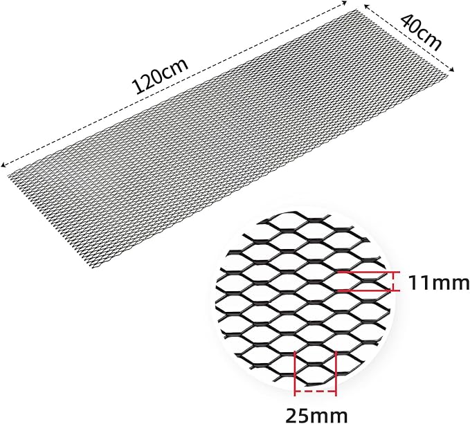AggAuto Universal 47"x16" Car Grill Mesh - Image 2