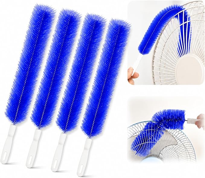 Bendable Microfiber Head, Reusable Dust Remover, Fan Cleaner Brush Washable by Unknown