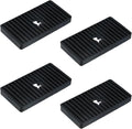 MY MIRONEY 4PCS 3.94" × 1.97" Rectangle Rubber Anti-Vibration Isolator Pads by MYMIRONEY