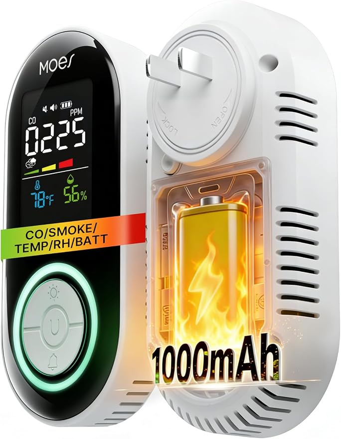 MOES 4in1 & Residential Air Assessor, 110-240V grid power loops, and active by MOES+HEALTH