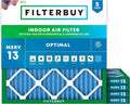 Filterbuy 11.25x11.25x1 Air Filter MERV 13 Optimal Smoke & Allergy Defense by Filterbuy