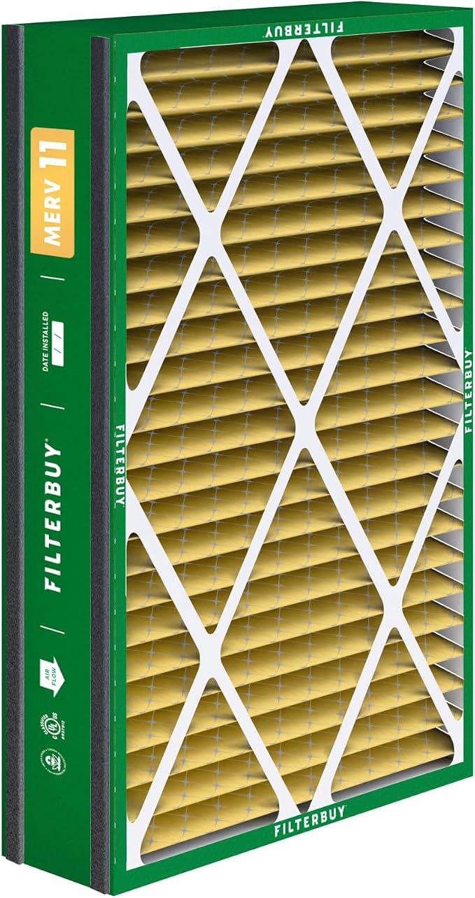 Filterbuy 16x25x5 Air Filter MERV 11 Superior Pet & Allergy Defense, - Image 9