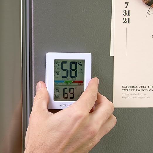 AcuRite Humidity Meter Hygrometer and Indoor Thermometer, Hygrometer - Image 3