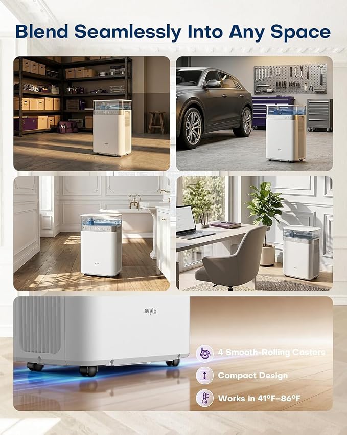 avylo 5000 Sq.Ft Energy Star Most Efficient 2025 Dehumidifier, Max 90 Pint/Day - Image 7