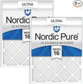 Nordic Pure 14x20x1 Pleated Ultra MERV 16 AC Furnace Air Filters–With 2.5X More by NordicPure