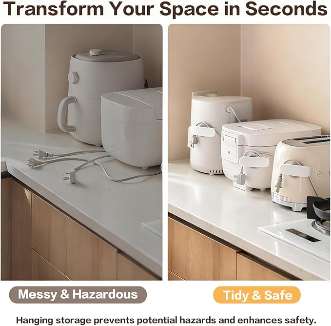 Cord Organizer for Kitchen Appliances, Cord Wrap Cord Holder Cable Organiser - Image 9