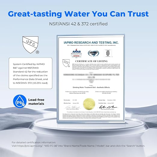 Waterdrop Water Filter for Sink Faucet, 360° Rotating Stainless Steel, NSF - Image 5