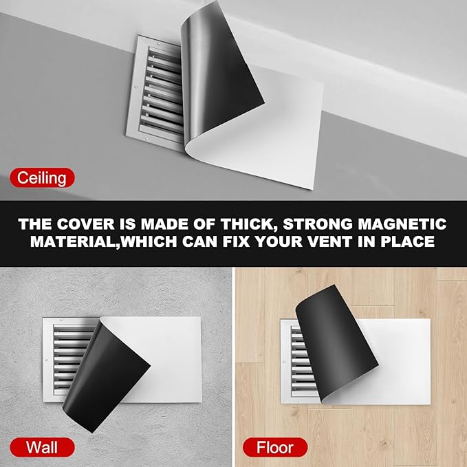 Thaibear Magnetic Vent Covers, 5.5" x 12", 4 Pack Strong Ceiling Vent Covers - Image 5