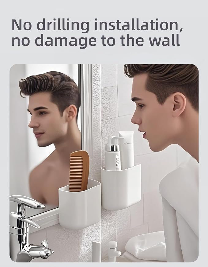 2-Pack Stick-On Wall Mount Remote Holder - Image 4
