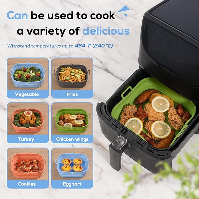Silicone Air Fryer Liners Square - Image 7