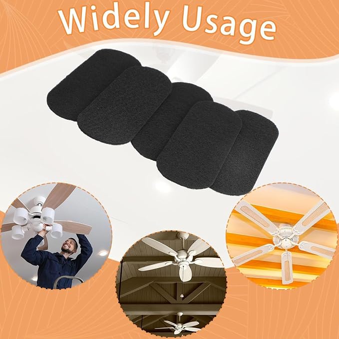 5pcs Ceiling Fan Blades Filters, Activated Charcoal Ceiling Fan Filters - Image 5