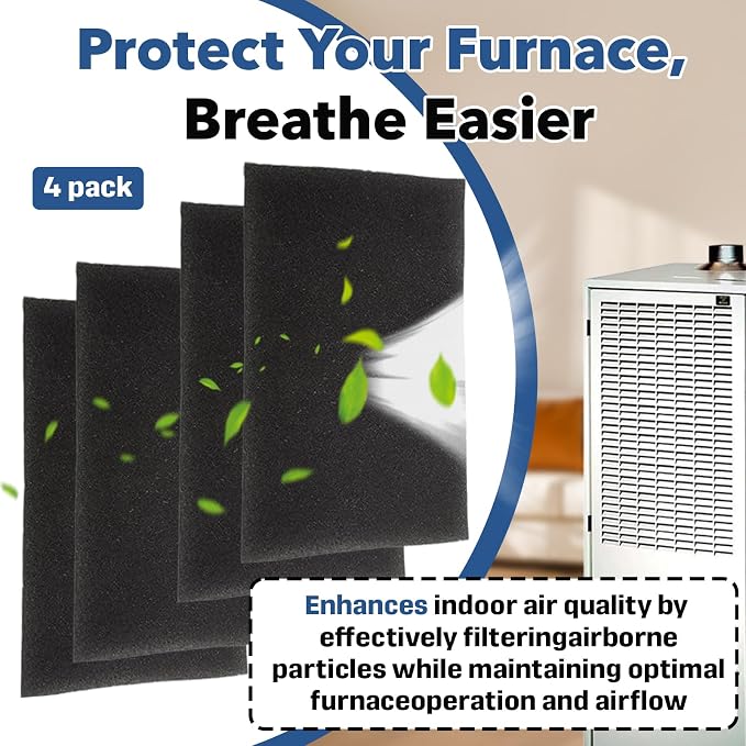 4-Pack 16" x 26" x 1/4" Mobile Home Furnace Door Foam Filter, Vacuum Sealed - Image 5