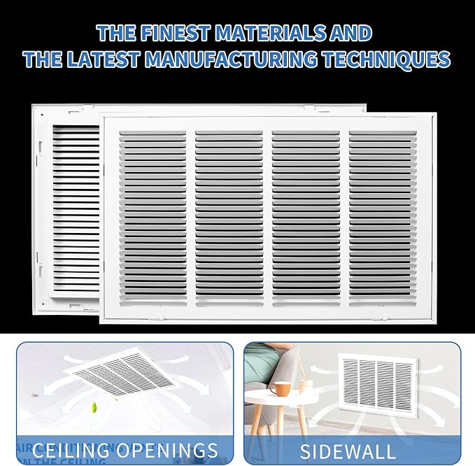 24 x 14 Return Air Grille, Return Air Vent Cover - Image 5