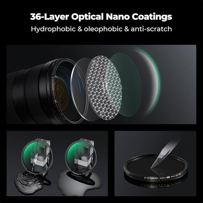 K&F CONCEPT 72mm Circular Polarizers Filter Super Slim - Image 6