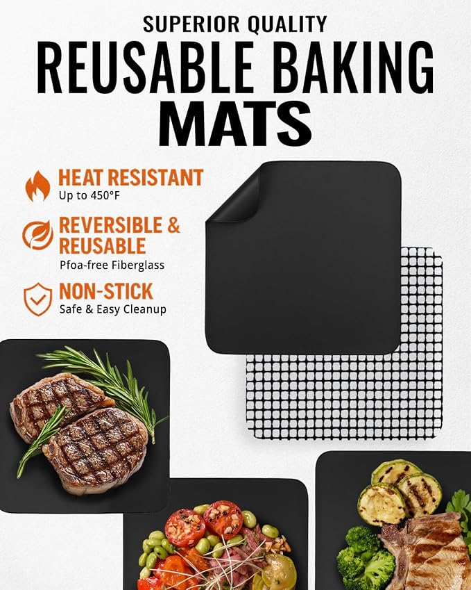 Air Fryer Reusable Liners for Cosori TurboBlaze 6QT Non Stick Perforated Liner - Image 6