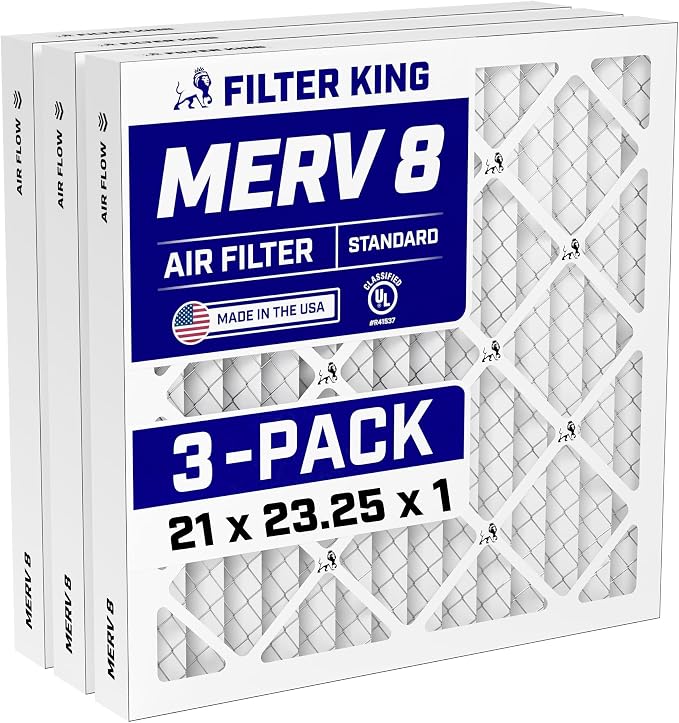 Filter King 21x23.25x1 Air Filter Dust & Allergy Control AC Furnace Filters by FilterKing
