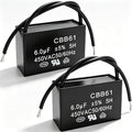 Twidec/2Pcs CBB61 Ceiling Fan Capacitor 450V AC 50/60Hz Run Capacitor 2-Wire by Twidec