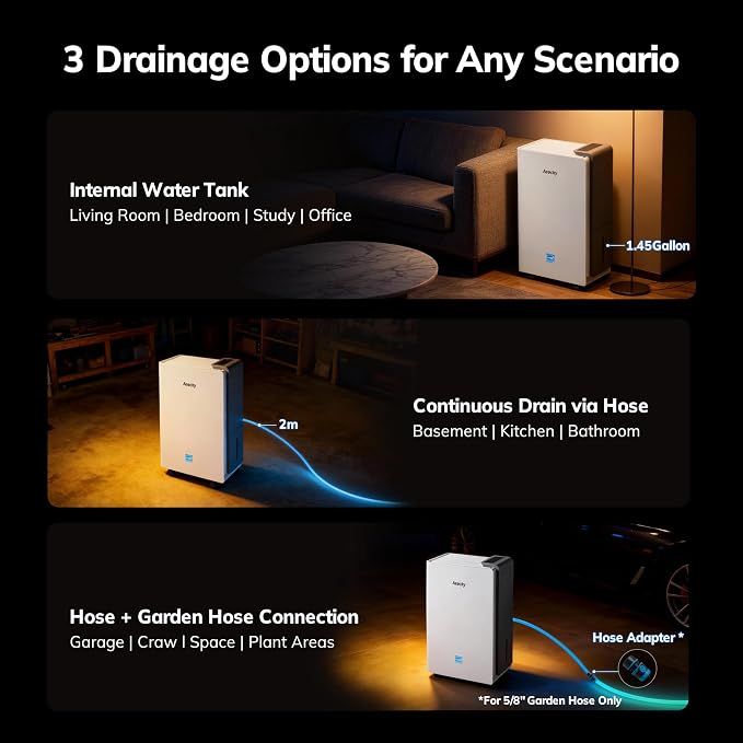 AEOCKY 5500 Sq.Ft Energy Star Most Efficient 2024 Dehumidifier, Max 105 - Image 8