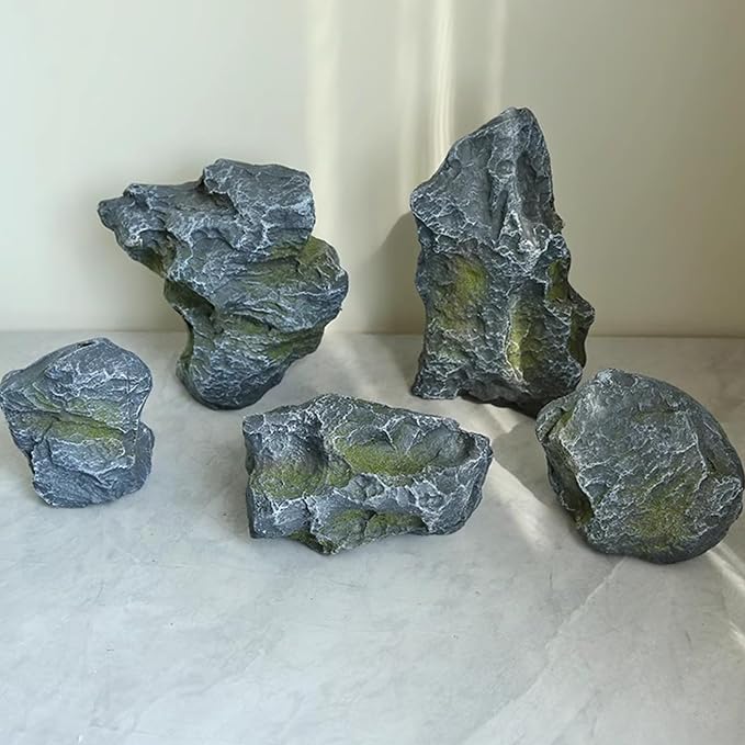 Outdoor Fake Rock Cover Realistic Lightweight Fiberglass Artificial Landscape by Unknown